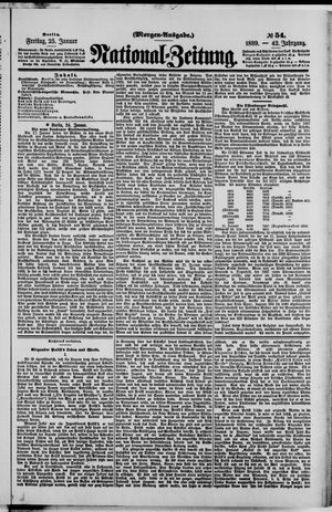 Nationalzeitung vom 25.01.1889