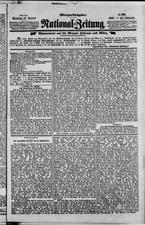 Nationalzeitung vom 27.01.1889