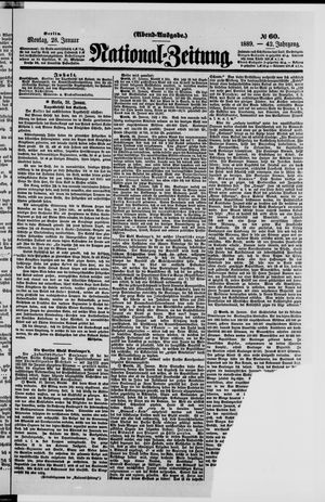Nationalzeitung vom 28.01.1889