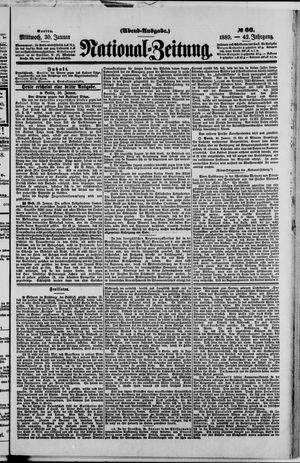 Nationalzeitung vom 30.01.1889