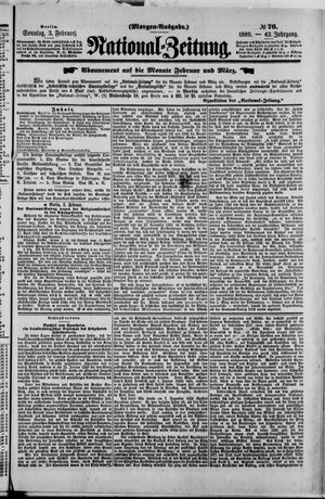 Nationalzeitung vom 03.02.1889