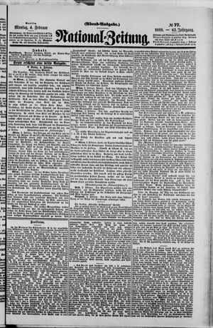 Nationalzeitung on Feb 4, 1889