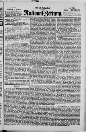 Nationalzeitung vom 06.02.1889