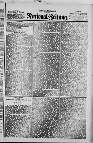 Nationalzeitung vom 07.02.1889