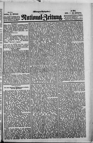 Nationalzeitung vom 10.02.1889