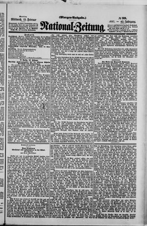 Nationalzeitung on Feb 13, 1889