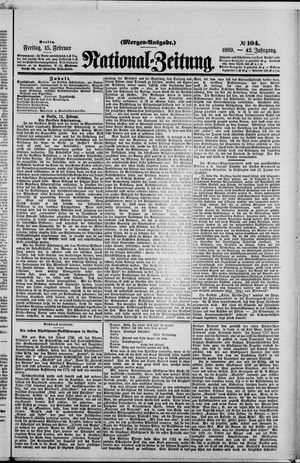 Nationalzeitung on Feb 15, 1889