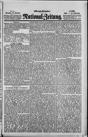Nationalzeitung on Feb 17, 1889