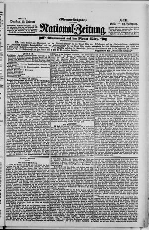 Nationalzeitung vom 19.02.1889