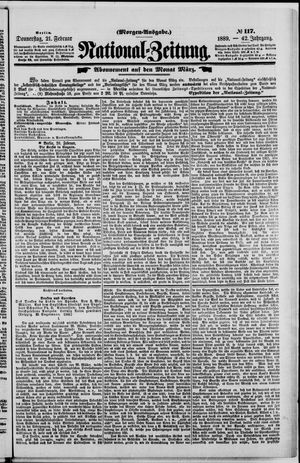 Nationalzeitung on Feb 21, 1889