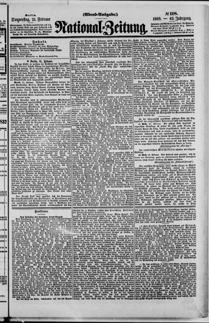Nationalzeitung vom 21.02.1889