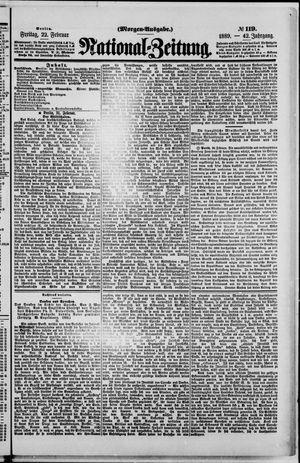 Nationalzeitung vom 22.02.1889