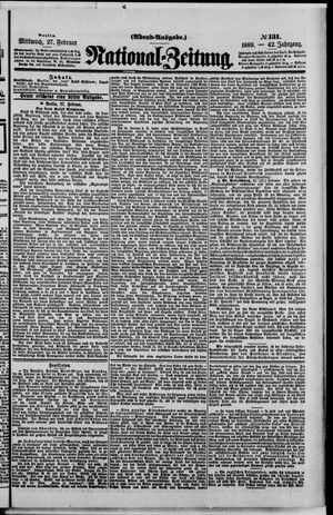 Nationalzeitung vom 27.02.1889