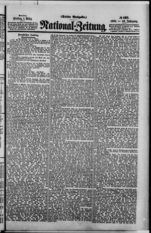 Nationalzeitung vom 01.03.1889