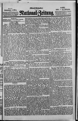 Nationalzeitung on Mar 9, 1889