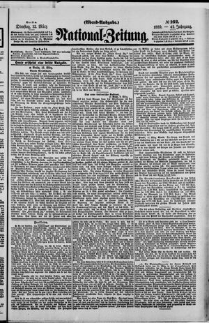 Nationalzeitung on Mar 12, 1889