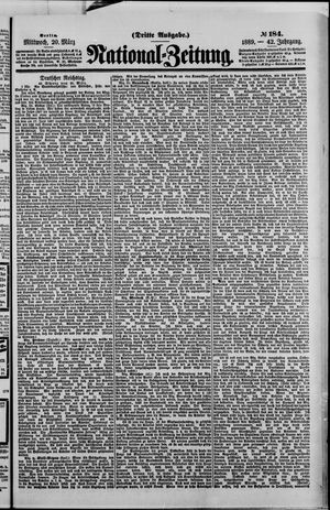 Nationalzeitung vom 20.03.1889