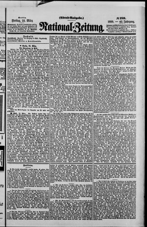 Nationalzeitung vom 22.03.1889
