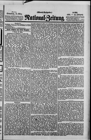 Nationalzeitung vom 23.03.1889