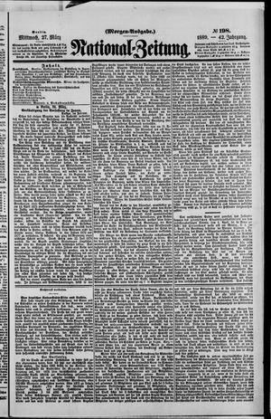 Nationalzeitung vom 27.03.1889