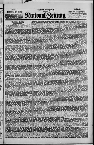 Nationalzeitung vom 27.03.1889