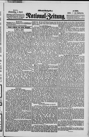 Nationalzeitung vom 04.04.1889