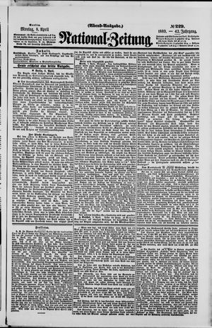 Nationalzeitung vom 08.04.1889