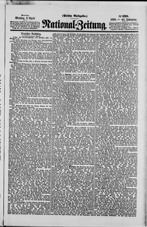 Nationalzeitung vom 08.04.1889