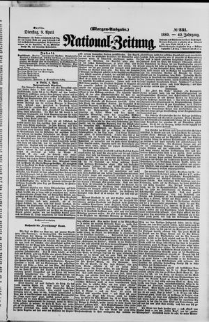Nationalzeitung vom 09.04.1889