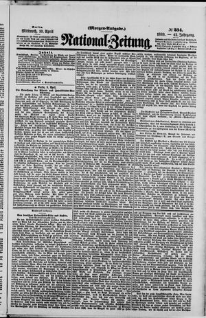 Nationalzeitung vom 10.04.1889