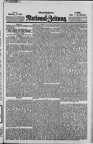 Nationalzeitung on Apr 10, 1889