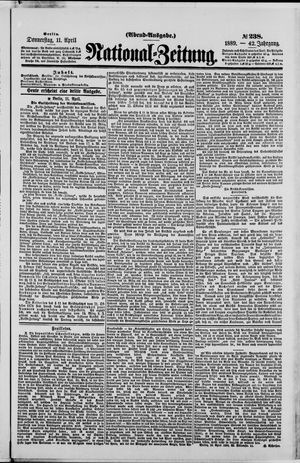 Nationalzeitung vom 11.04.1889