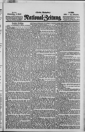 Nationalzeitung vom 11.04.1889