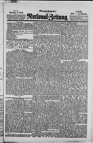 Nationalzeitung vom 14.04.1889