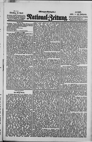 Nationalzeitung vom 16.04.1889