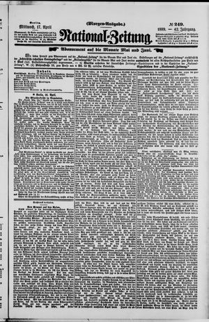 Nationalzeitung vom 17.04.1889