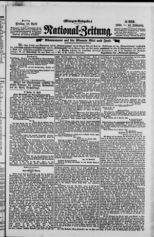 Nationalzeitung vom 19.04.1889