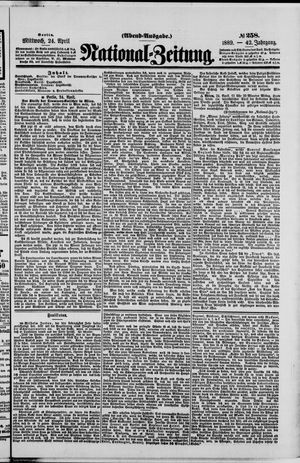 Nationalzeitung on Apr 24, 1889