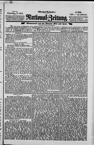 Nationalzeitung vom 25.04.1889