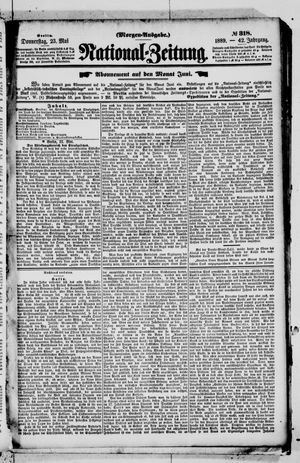 Nationalzeitung vom 23.05.1889
