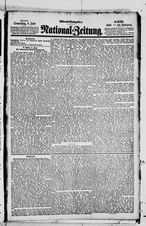 Nationalzeitung on Jun 6, 1889