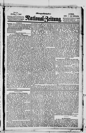 Nationalzeitung vom 07.06.1889