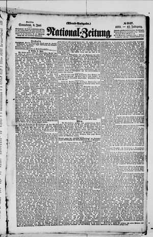 Nationalzeitung on Jun 8, 1889