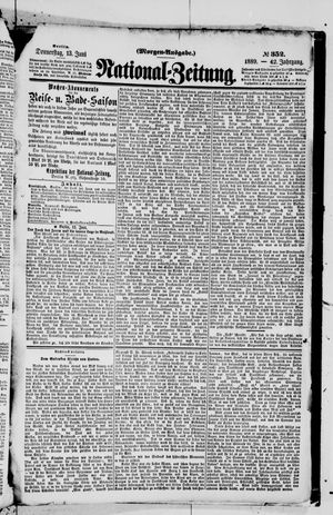 Nationalzeitung on Jun 13, 1889
