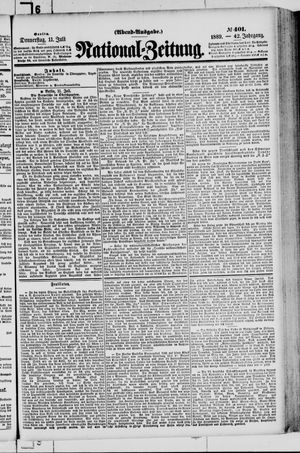 Nationalzeitung vom 11.07.1889