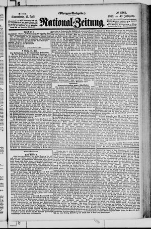 Nationalzeitung on Jul 13, 1889