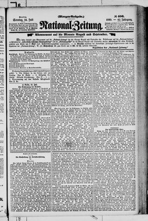 Nationalzeitung vom 14.07.1889