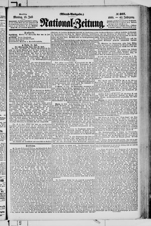 Nationalzeitung vom 15.07.1889