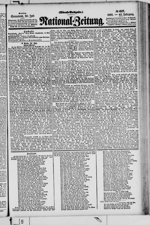 Nationalzeitung on Jul 20, 1889
