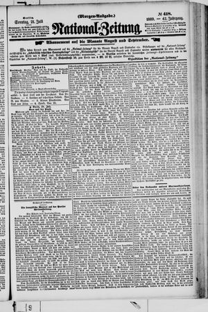 National-Zeitung vom 21.07.1889
